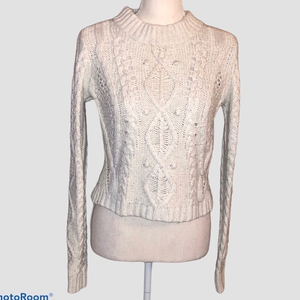 Rachel Rachel Roy Crop Cable-knit sweater
